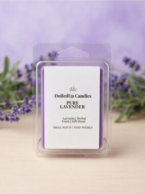 Pure Lavender Wax Melts | Herbal Fresh Soft Floral | DolledUp Candles